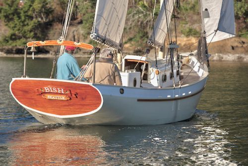 Karl Bischoff’s schooner “Bish” sailing on Seattle’s Puget Sound